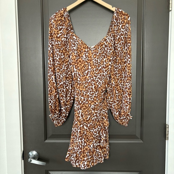 NWT Lily Pulitzer Lila Long Sleeve Dress Animal Print Wrap Tie Sweetheart Size 0 - Picture 6 of 10